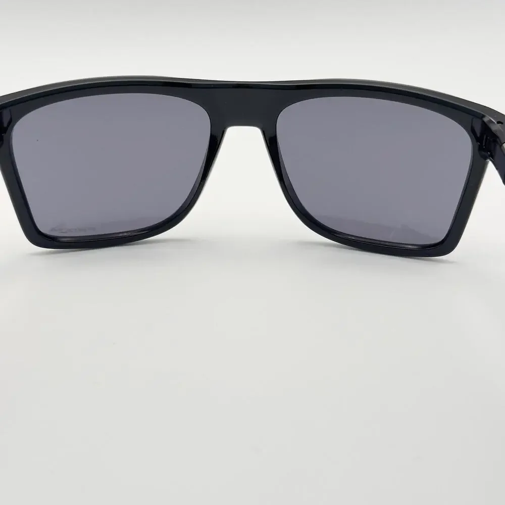 Oakley Sunglasses LEFFINGWELL OO9100-0157 Black Square Frame Prizm Grey Lens NEW